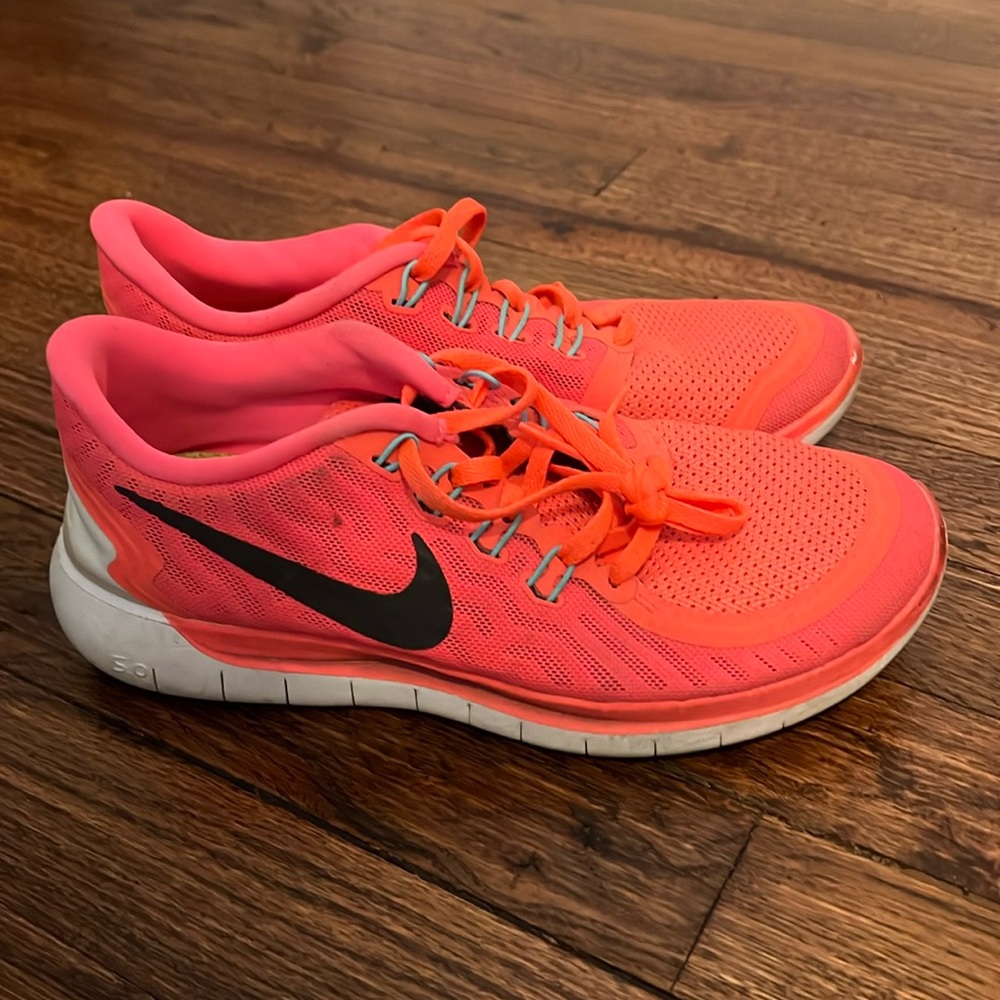 Nike neon running shoes women size 7